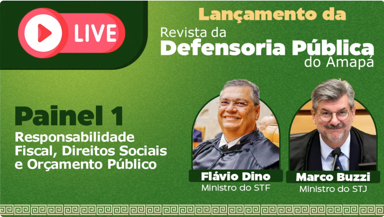 Capa do video Flávio Dino (STF), Marco Buzzi (STJ) - Congresso de Lançamento da Revista da Defensoria Pública