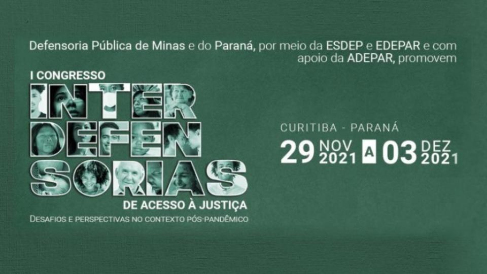 Defensor Público do Amapá fará palestras no I Congresso Interdefensorias de Acesso à Justiça