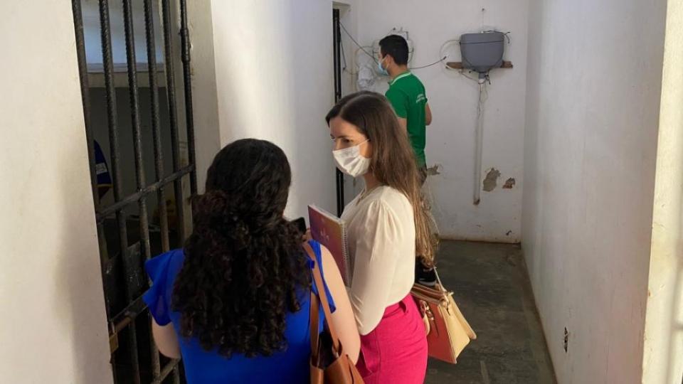 Defensoria Pública realiza inspeção para avaliar condições estruturais do Centro De Custódia do Novo Horizonte